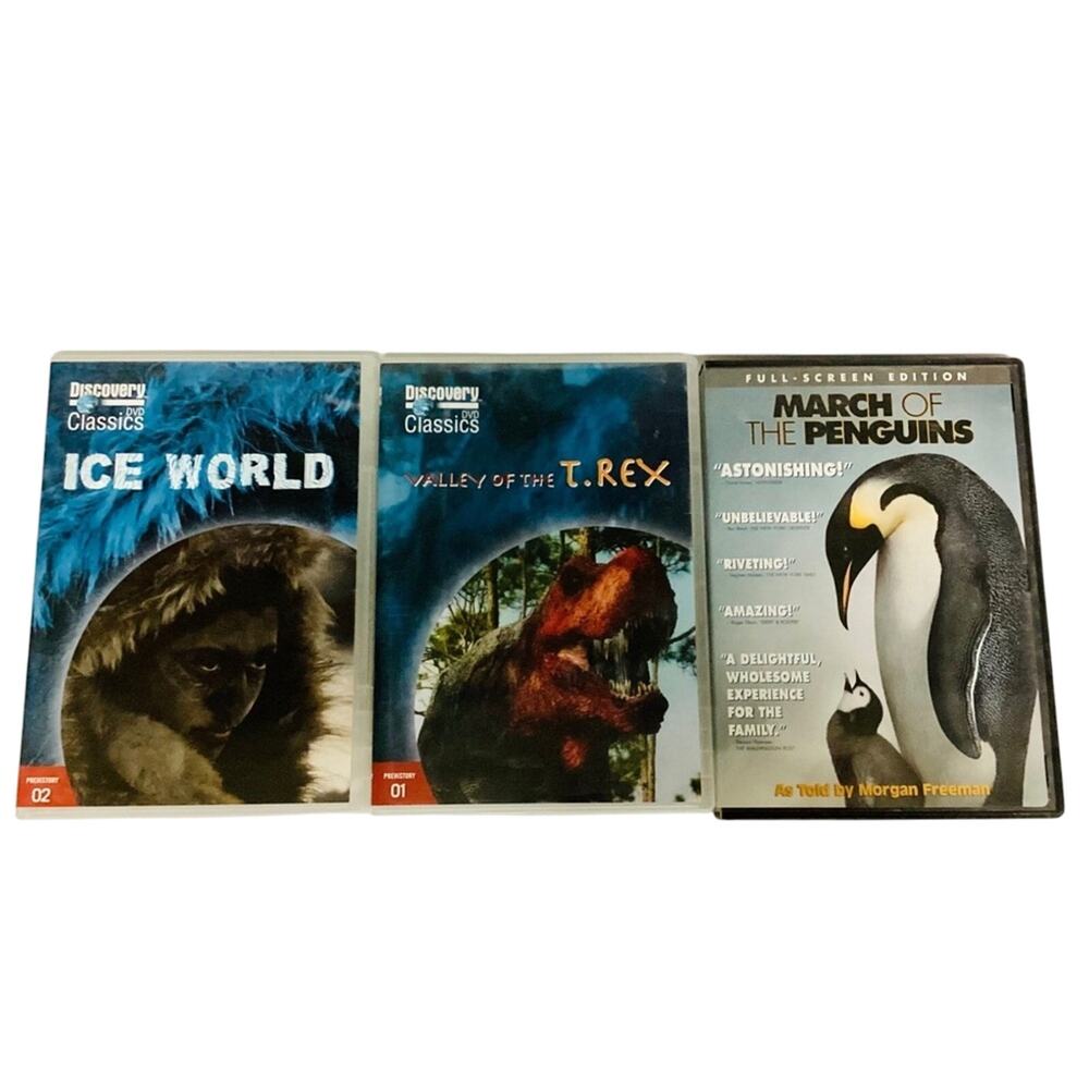 Lot of 3 Discovery DVD - Mint